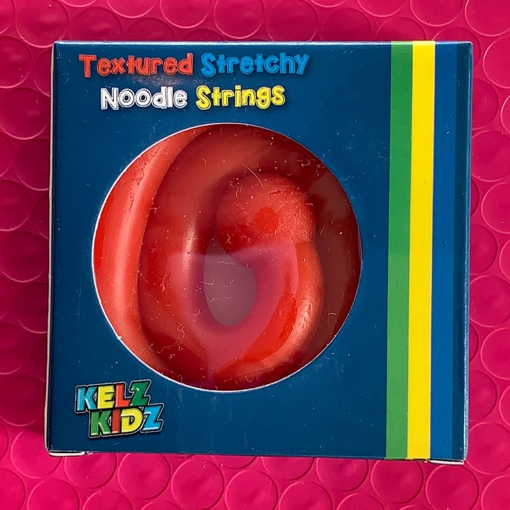 ♥️ NEW Red Smooth Fidget Stretchy Noodle St…